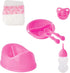 Bayer Design: Piccolina Newborn Baby Doll - 16" Pink Sheep - Potty Training Functions, Includes Feeding Accessories, Open/Closes Eyes, Kids Age 18+ Mo