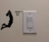 YINGKAI Two Handed Slam Dunk Basketball Player Dunking on Light Switch Decal