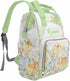InterestPrint Backpack Customized Red Rose Flowers Floral Monogram Diaper Bags with Name Bag Diaper for Mom Girl