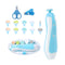 Baby Nail Trimmer File with Light Safe Electric Nail Clippers Kit for
