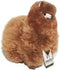 Llama Stuffed Animal, 9 Inch Cute Soft Cuddly Alpaca Plush Toy, Handcrafted Real Alpaka Natural Fur, Brown