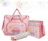 Mummy Set 4-piece Multi-function Bag Diaper Bag Shoulder Strap Nursing Changing Station for Mom
