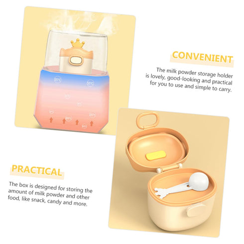 Kisangel Portable Formula Dispenser with Scoop Milk Powder Container for Travel and Storage Safe Non-Toxic Formula