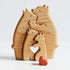 Family Wood Love Animal Puzzle Decoration, Customized Wooden Bear Puzzle, Thoughtful Christmas Birthday Gifts for