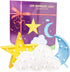 3PCS AUSAYE Decorative LED Night Lights Crescent Moon Star Cloud Lamp Sign Light Room Decor Night Light for Baby Kids