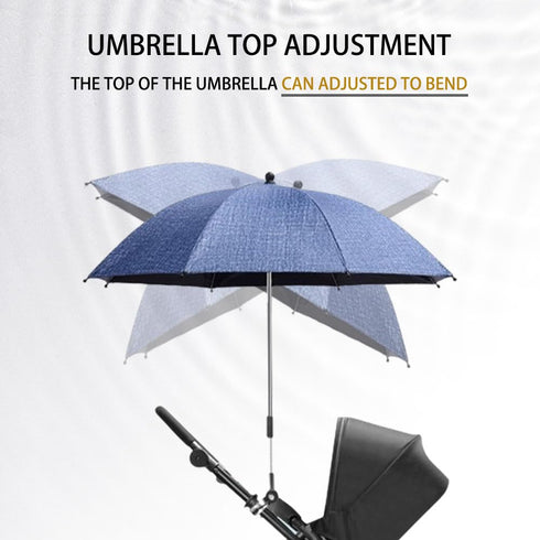 Nakazawa Convenient and Lightweight, Clip-On, Adjustable Steering, The top of the Umbrella can Adjusted to Bend