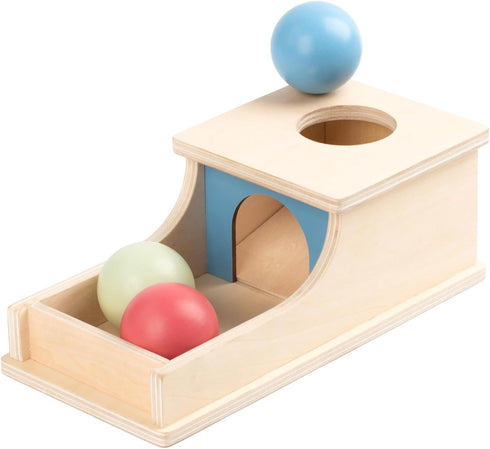 Busy edition Montessori Toys for Babies 6-12 Months, Wooden Object Permanence Box,