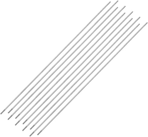 uxcell M2x300mm Pushrod Connector Stainless Steel Rod Linkage,for RC Boat,Car,Airplane,Helicopter,10pcs