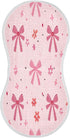 YETTASBIN Bow Pink Muslin Baby Burp Cloth, Super Soft Absorbent Cotton Burp Rag