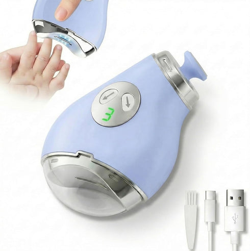 Calvoria Electric Nail Clippers, Safe Automatic Nail Trimmer with LED Light & 3
