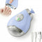 Calvoria Electric Nail Clippers, Safe Automatic Nail Trimmer with LED Light & 3