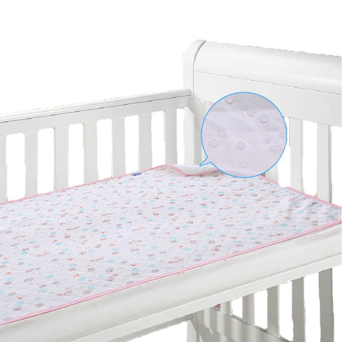 Monvecle Baby Infant Cotton Waterproof Changing Pads - 3pcs Pack, Washable Reusable Diapers Liners Mats (28"x20")