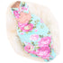 Galabloomer Flower Print Baby Swaddle Blankets Receiving Blanket Headband Set
