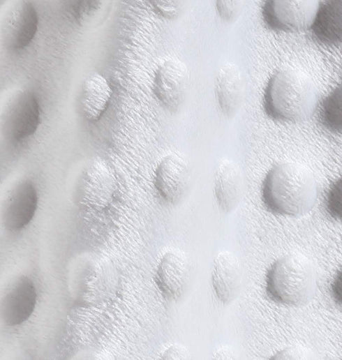 Unisex Minky Dot Security Blanket - Soft White Bear Baby Toy