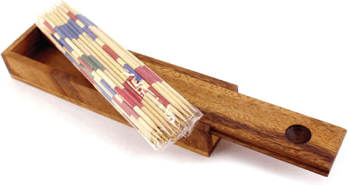 BSIRI Mikado Wooden Pick Up Sticks, Classic Kids Board Game for Family and Teens
