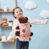 Bebamour Original Baby Doll Carrier for Kids - Green Floral Design