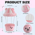 Ciunura 4-7in Doll Car Seat Compatible with Lububu, Small Seat for Blind Box Dolls, Ideal Car Decor Gifts(Pink)