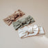 Konssy Baby Girl Newborn Receiving Blanket with Headband Set - Baby Swaddle Wrap (Oat)