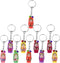 Toyvian 36pcs Key Chain Russian Doll Keychains, Miniature Babushka Doll Mobile Phone Charm Pendant