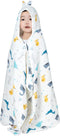 REMASS Muslin Hooded Towel Made from Organic Cotton 6-Layer Cotton Bath Towel, Soft