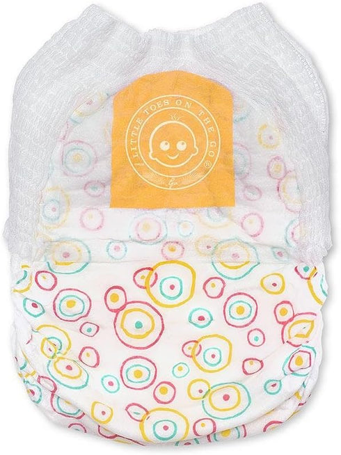 Little Toes Natural Disposable Swimmy Baby Diapers, Size 3-4 Medium, Pack of 12