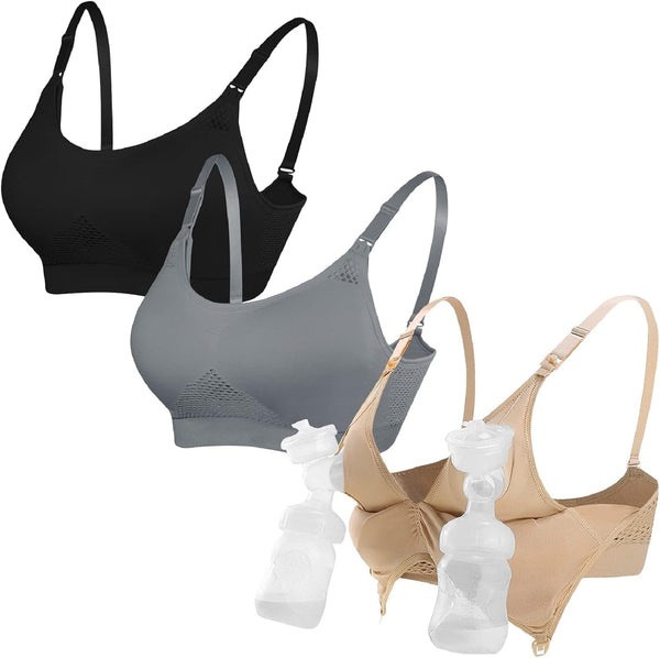 4HOW Pumping Bra Hands Free Nursing Pumping aBra All in One Wireless