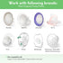 Mompmuir 21-23mm (2 Mompmuri Breast Pump Cushion S | Breast Pump Accessory, Sizing Insert for Flange Shields | Elastic