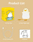 Attivolife Duck Night Light for Kids, Cute Silicone Lamp with Touch Control, Dimmable, USB Rechargeable LED Decor