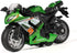 Pull Back Motorcycle Toys, Tiny Gift with Music Lighting, Race Motorcycles for Boys Age 3-8 (Green)