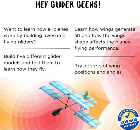 Thames & Kosmos Ultralight Airplanes STEM Kit | Build 5 Gliders | Learn Airplane Physics | Ages 8+