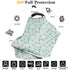 Binienty Multi Use Baby Nursing Cover, High Chair/Shopping Cart/Stroller Cover, Pink Leopard Cheetah Stripe Print, Baby