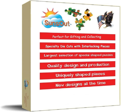 1000 20" 27" CL59367 SUNSOUT INC - On The Shelf - pc Jigsaw Puzzle by Artist: Chrissie Snelling - Finished Size x