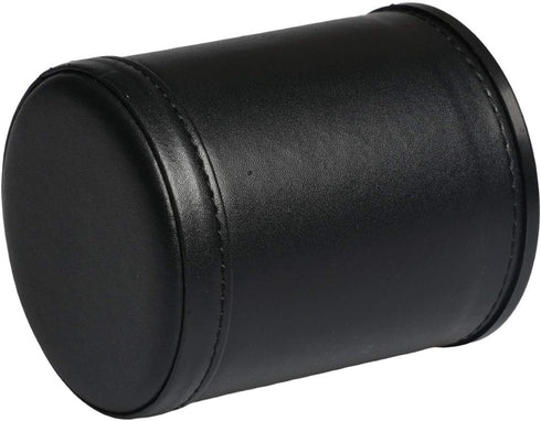 Leatherette Dice Cup with Felt Lining, Quiet Shaker for Playing Yahtzee/Farkle/Liars Dice/Board Game
