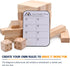 Megwoz 57 4.2FT Giant Tumble Tower Games for Kids and Adults Blocks New Zealand Pine Wooden Blocks Stacking to Over