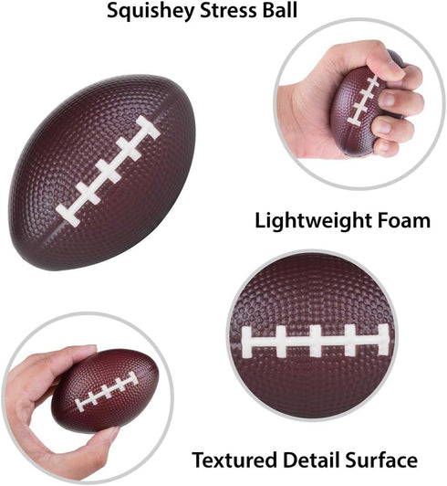 Super Z Outlet Mini Foam Sports Balls for Kids Adults, Mini Baseball, Football, Basketball, Soccer Stress Bulk Toy Game