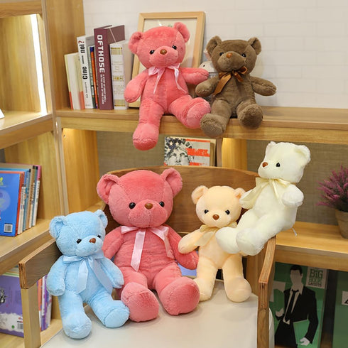 13.5inch Pink Teddy Bear Stuffed Animal, Soft Plush Bear, Gifts for Kids Baby Toddlers, Valentine's Day, Baby Shower