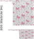 Haskirky 2 Pink Bows Hearts Pcs Cloth Diaper Wet Dry Bags,Waterproof and Washable Bag for Travel Reusable Wet Bag