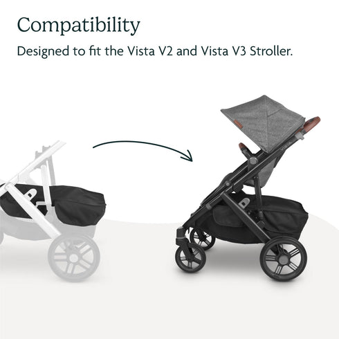 V2 V3 UPPAbaby Basket Cover for Vista and Vista Strollers - Protects and Conceals Belongings - Easy Attachment