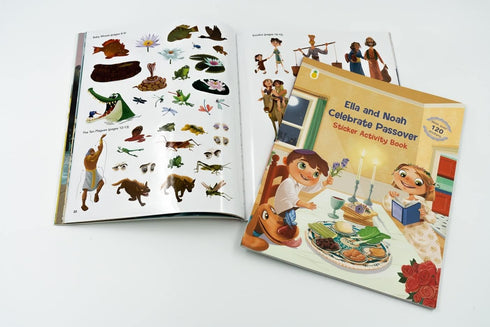 Ella and Noah Celebrate Passover: Sticker Activity Book with 120+ Stickers, Coloring, Matching, Counting, Mazes