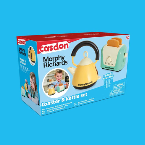 Casdon Morphy Richards Toaster & Kettle, Interactive Toy for Children Aged 3+, Realistic Design for Endless Fun