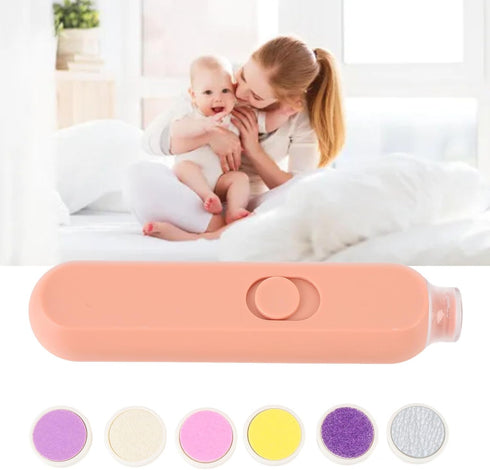 YFSAN Trimmer Baby Nail Gentle Electric Baby Nail Clipper with Night Light Multifunctional Trim Polish Grooming Kit