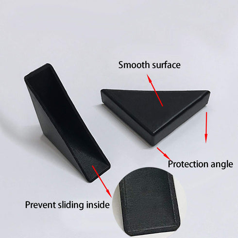 UoYu 20 Pcs Corner Protectors, Shape Triple-cornered Glass Table Corner Protector Cushion, 6mm x 50mm