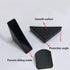 UoYu 20 Pcs Corner Protectors, Shape Triple-cornered Glass Table Corner Protector Cushion, 6mm x 50mm