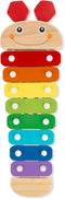 Melissa & Doug Caterpillar Xylophone Musical Toy with Wooden Mallets, 15.25" x 6.5" x 1.5"