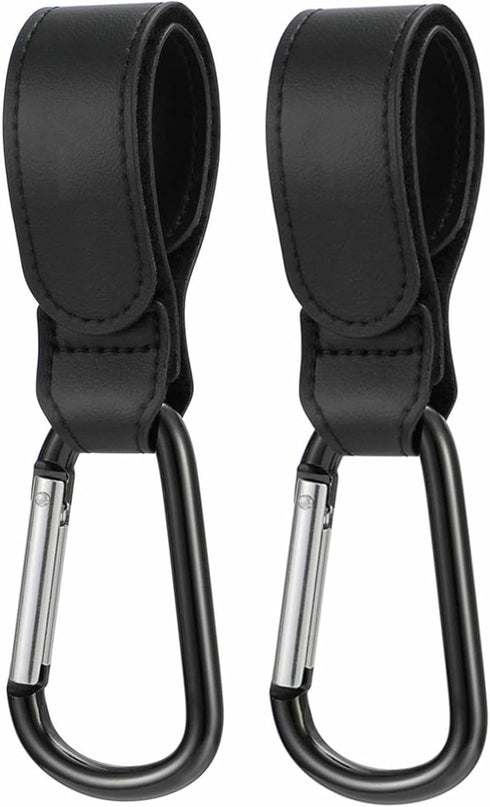 GHYUOPIEF Bags,2 Pack Stroller Hooks for Non-Slip Stroller Clips and Hooks,Adjustable Stroller Carabiner Clip,Baby