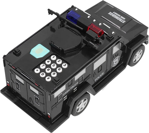 Armored Car Piggy Bank, Easy to Use Password Money Bank Toy, Cool Plastic Automatic for Birthday Festival Gift