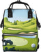 ZSUUGJ Golf Printed Diaper Bag Backpack Baby Bag Multi Function Baby Changing Bags