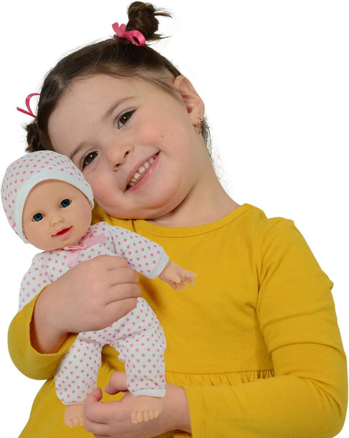 11-Inch Set Caucasian Soft Body Baby Doll Gift with Pacifier