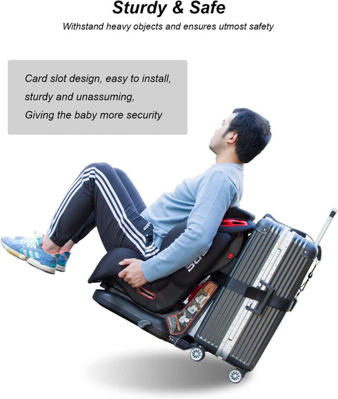Car Seat Travel Belt to Suitcase,Car Seat Travel Strap to Convert Kid Car Seat and Carry-on Luggage into an Airport Car