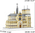 TzFioy Set (2908 Notre Dame de Paris Micro Brick Building Pieces) Landmark Model Educational Toy Gift for Kids